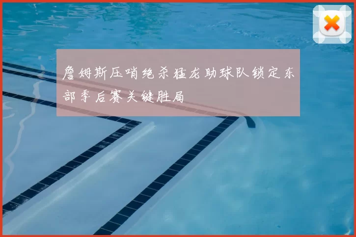 詹姆斯压哨绝杀猛龙助球队锁定东部季后赛关键胜局